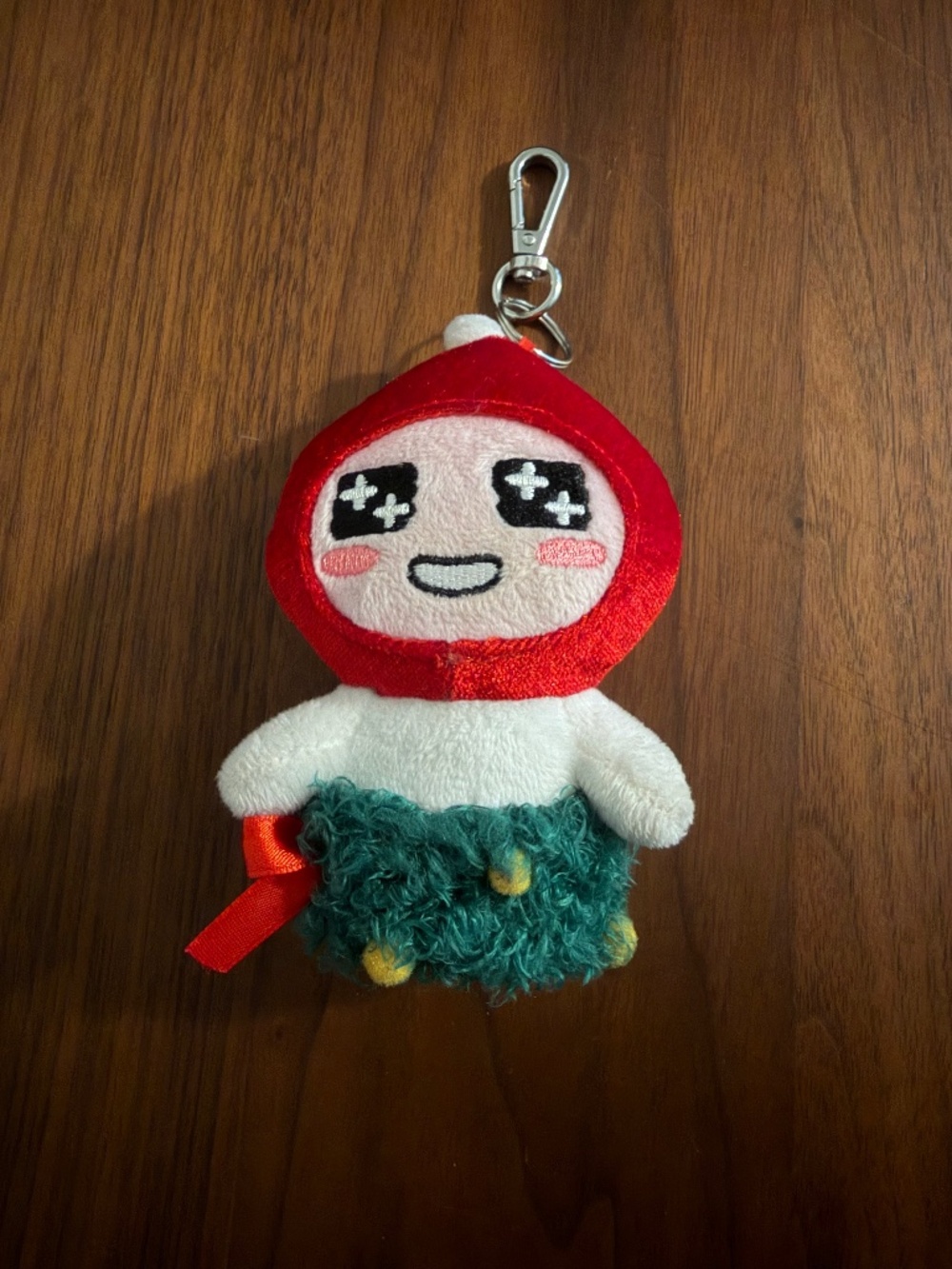 Kakao Friends Apeach Christmas Holiday Mini Plush Keychain
